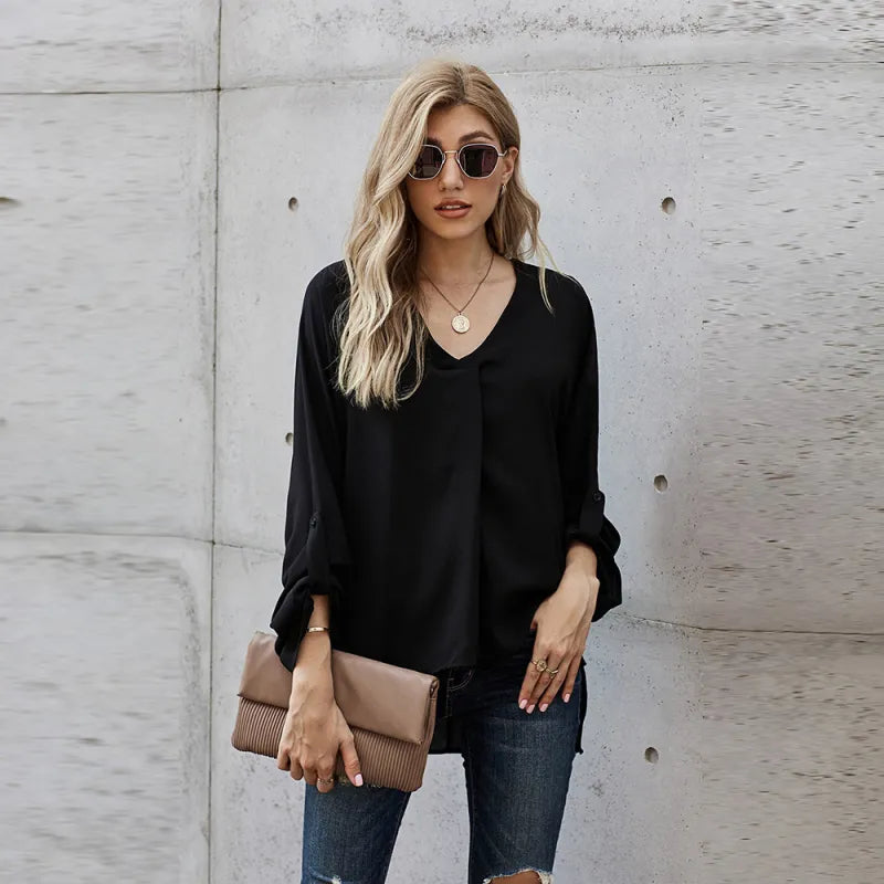Blusa relajada y versátil: estilo y comodidad atemporales