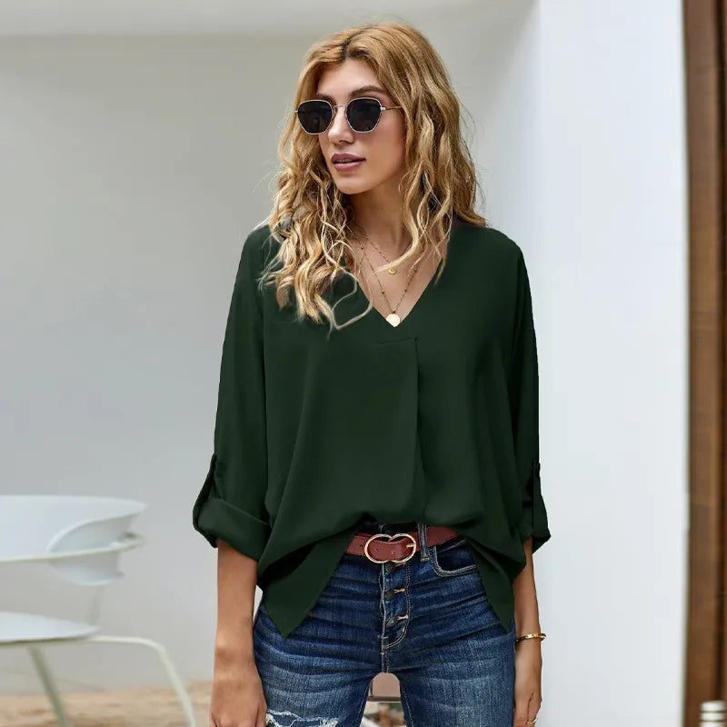Blusa relajada y versátil: estilo y comodidad atemporales