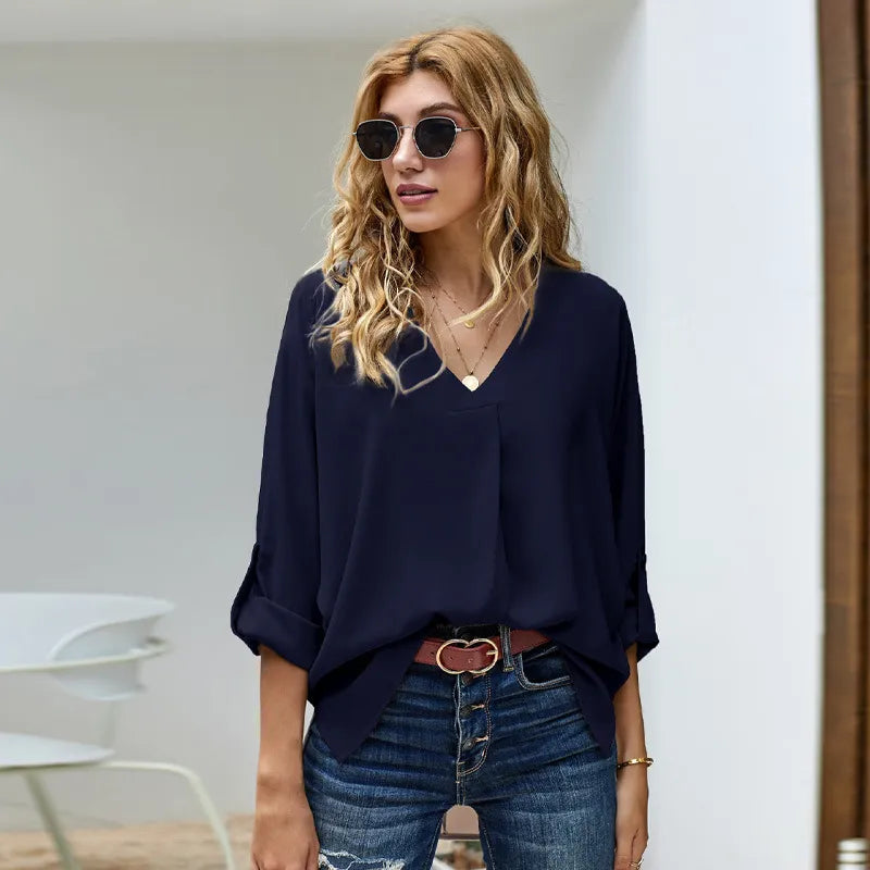 Blusa relajada y versátil: estilo y comodidad atemporales