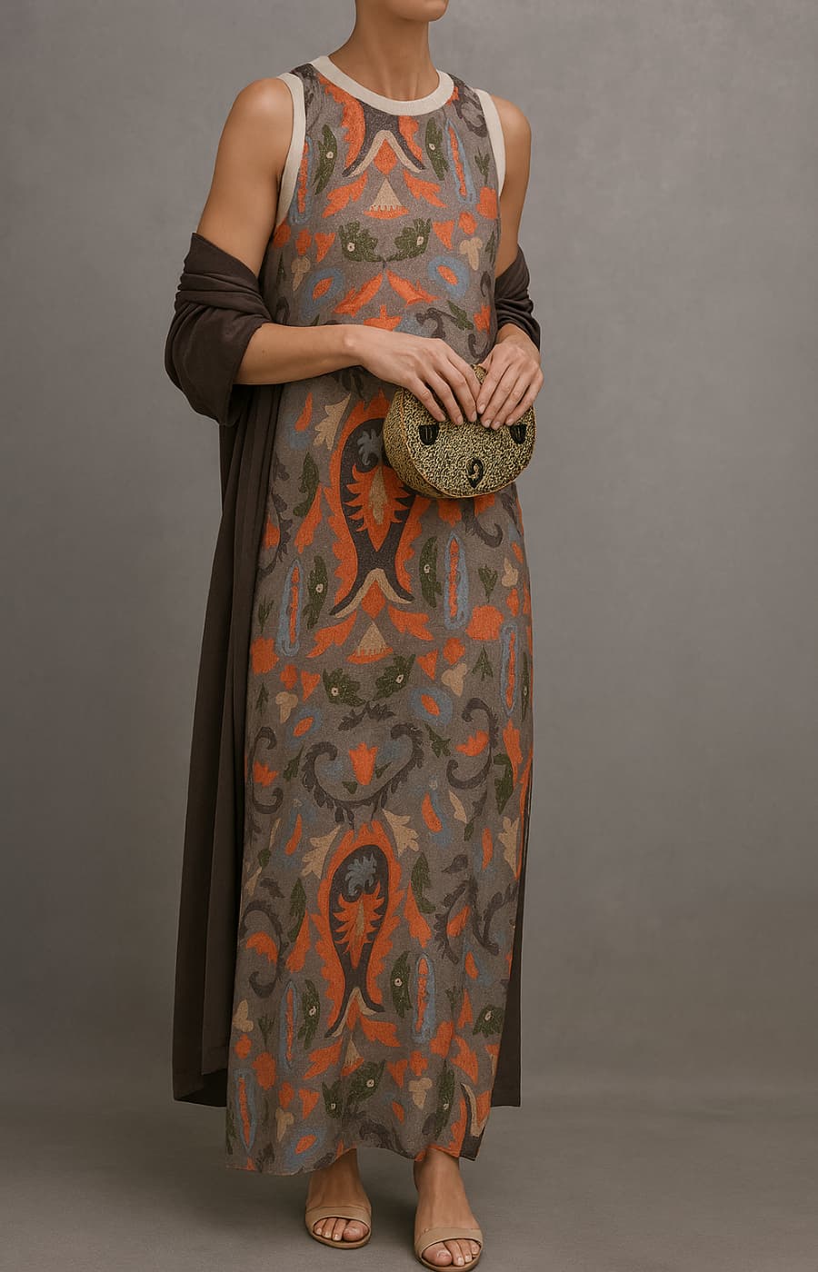 ISABELLA | VESTIDO DE NOCHE CON STOLA ELEGANTE