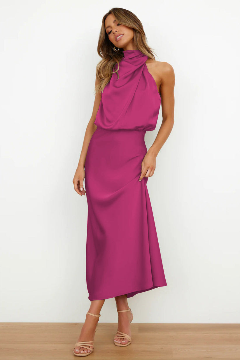Dora | Long satin dress