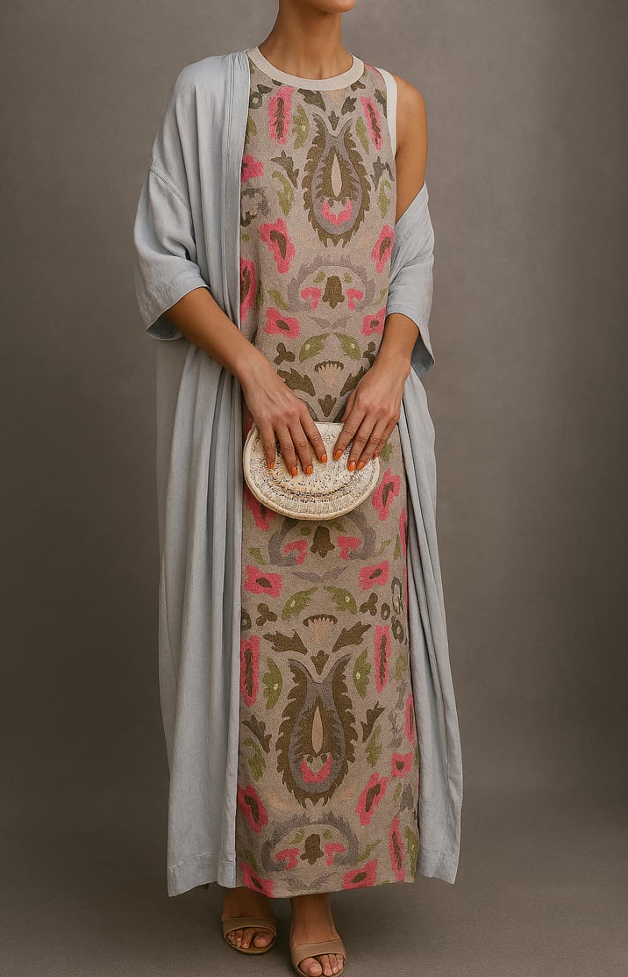 ISABELLA | VESTIDO DE NOCHE CON STOLA ELEGANTE