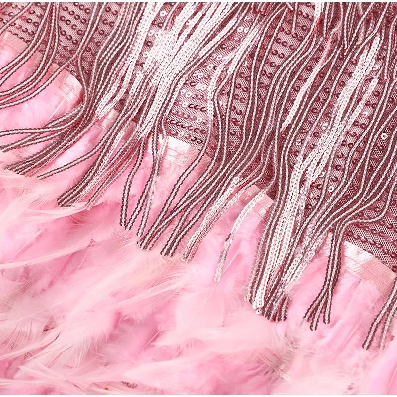 Feather Mini Dress