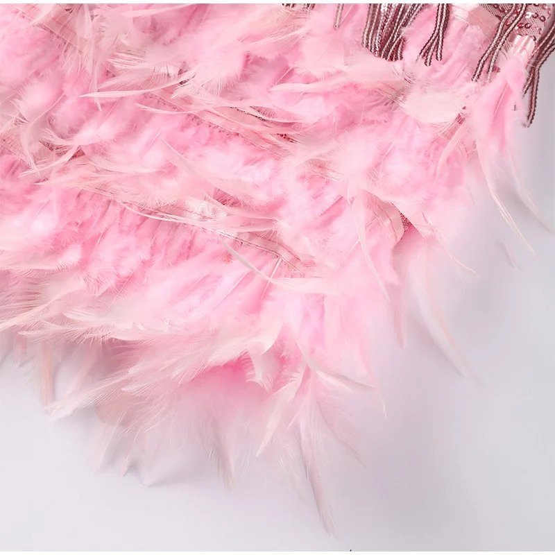 Feather Mini Dress