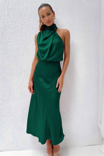 Dora | Long satin dress