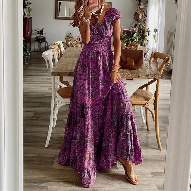 Nina | Boho Maxi Dress