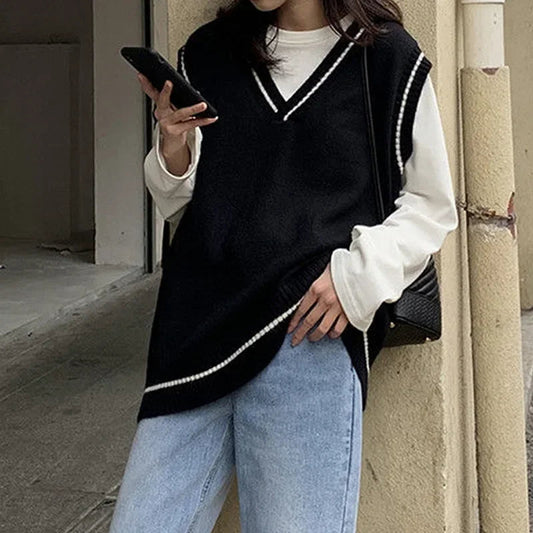 Chaleco Oversize Estiloso para Mujer - Diseño Amplio y Moderno