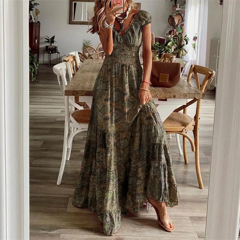 Nina | Boho Maxi Dress