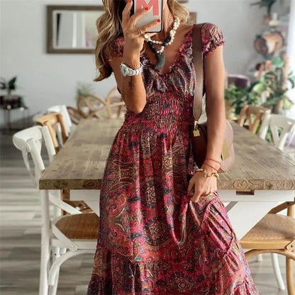 Nina | Boho Maxi Dress
