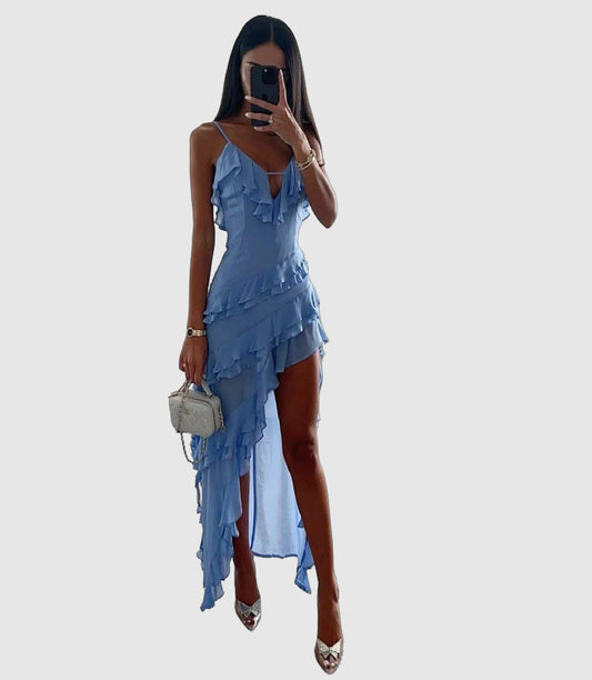 Women's comfy solid color dress