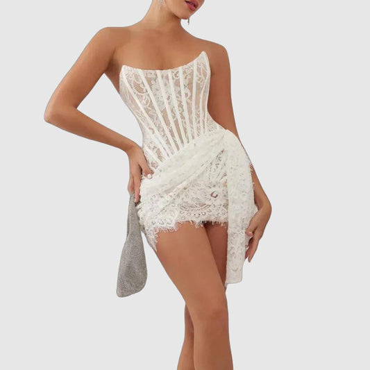 Lace Mini Dress Lingerie for Women - Sexy Nightwear