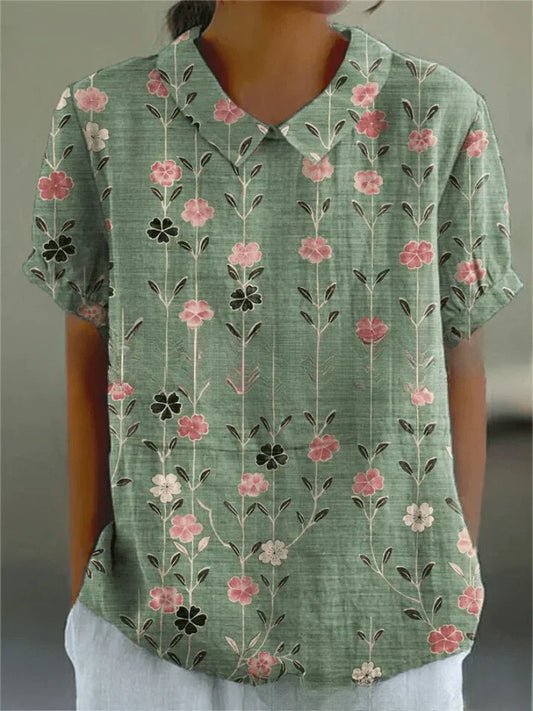 Blouse With Floral Print