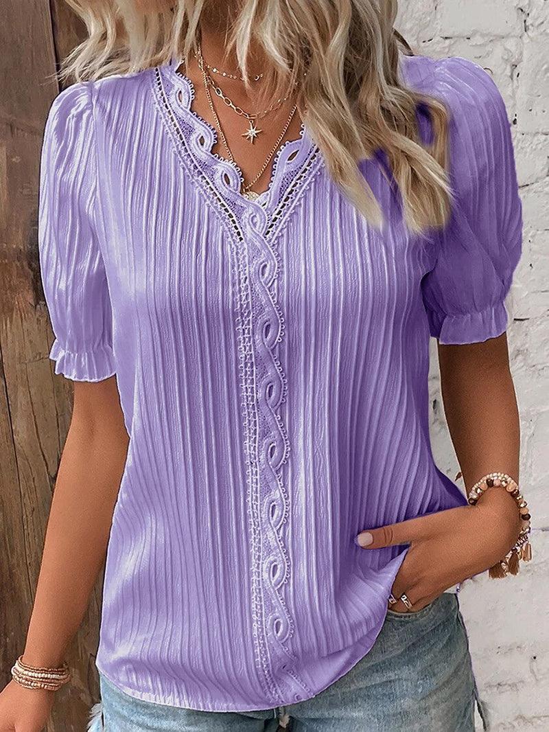 Stylish Women's V-Neck T-Shirt – Soft & Lightweight Fabric