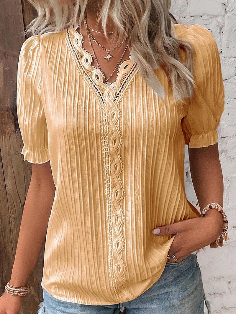 Stylish Women's V-Neck T-Shirt – Soft & Lightweight Fabric