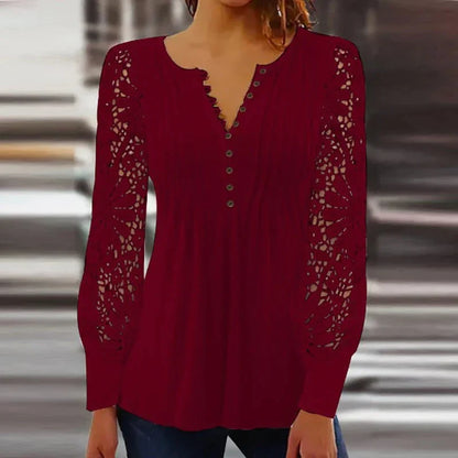 Jeanne - Elegante blusa de manga larga